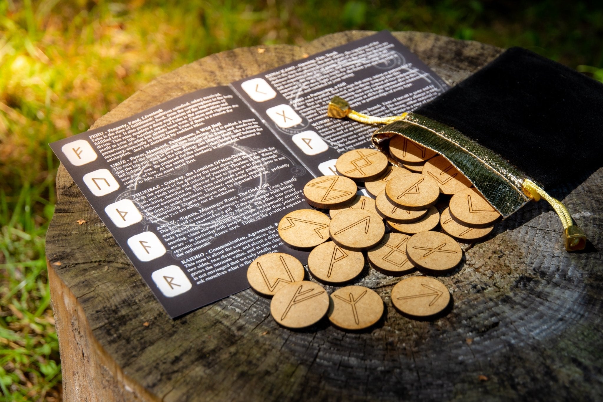 Engraved Magic Rune Stones - WICCSTAR