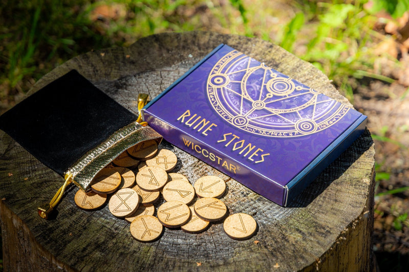 Engraved Magic Rune Stones - WICCSTAR