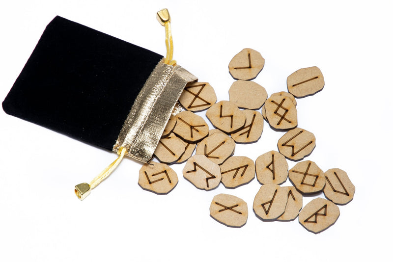 Engraved Magic Rune Stones set - WICCSTAR